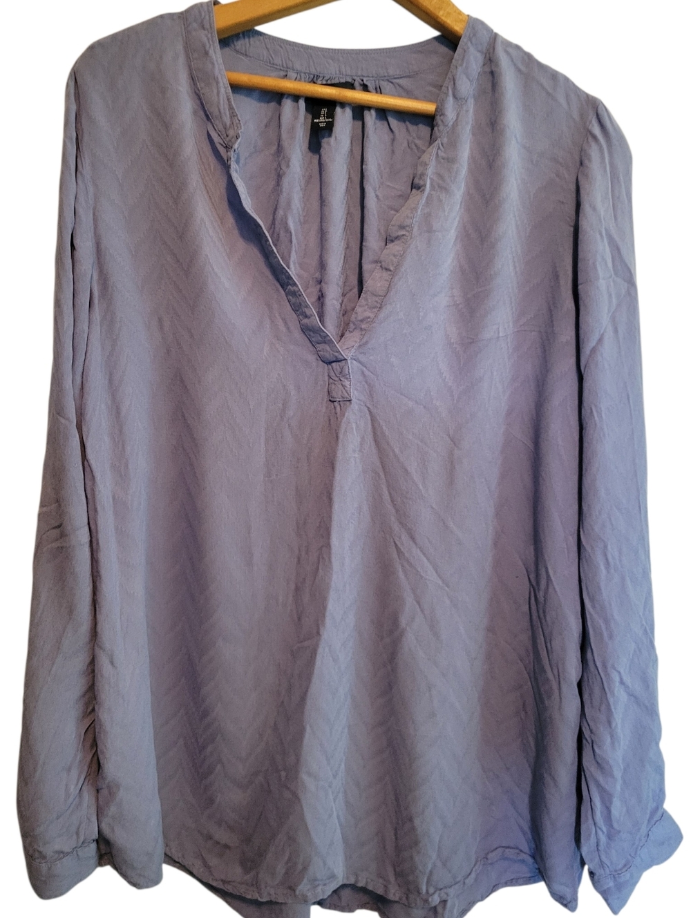 Gap Rayon Dobby Flowy blouse In Hyacinth Size Larges